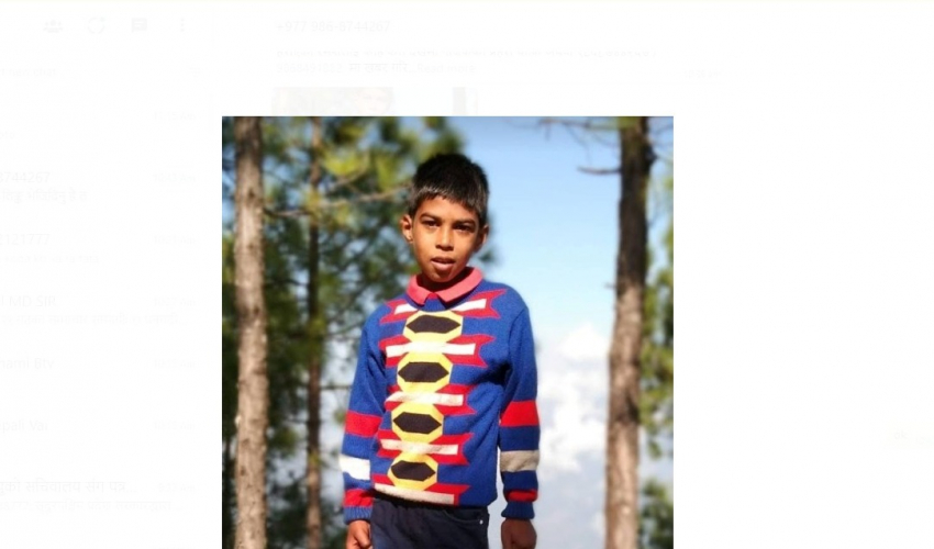 पाँच दिन देखि सम्पर्क विहीन बैतडीका १४ वर्षिय किशोर अझै भेटिएनन्  